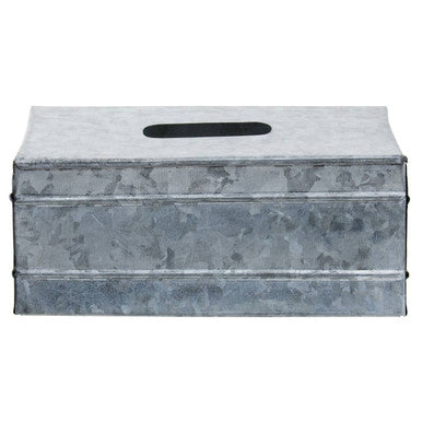 Drummond Rectangular Galvanised Steel Tissue Box