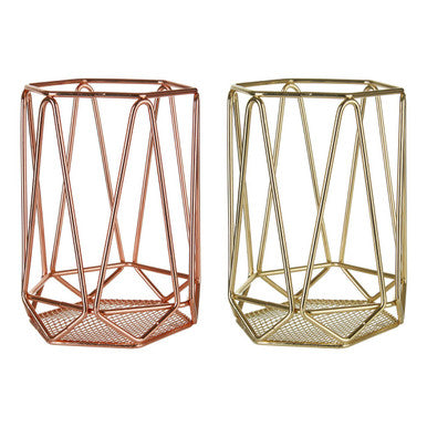 Vertex Copper Finish Utensil Holder