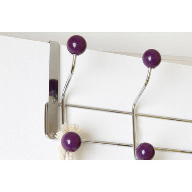 Over Door Purple Balls Ten Hook Hanger