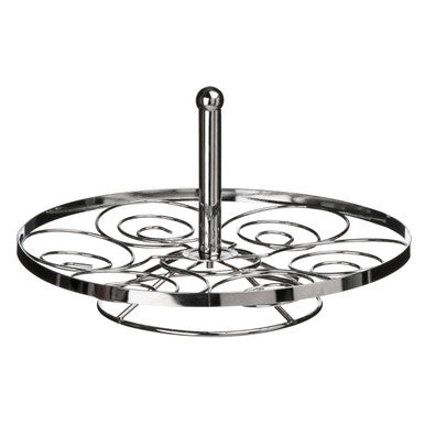Swirl Chrome 6 Cup Cake Stand