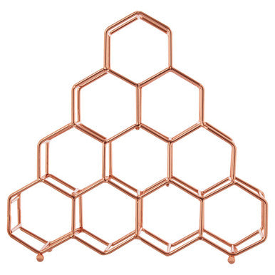 Vertex 10 Bottle Copper Plated Spice Rack