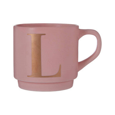 Signet Pink Monogram Mug L