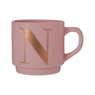 Signet Pink Monogram Mug N