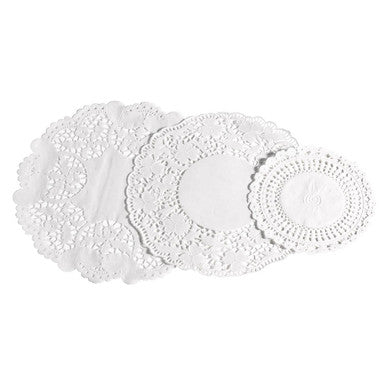 White Paper 30 Piece Doilies