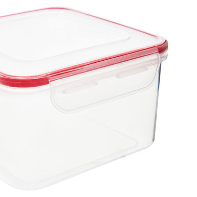 Herrela 4Pc Square Food Containers With Airtight Lids