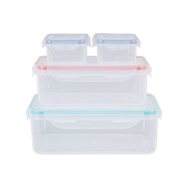 Herrela 4Pc Food Containers With Airtight Lids
