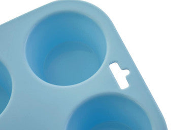 Zing Pastel Blue 6 Cup Muffin Mould