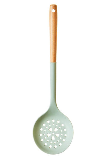 Nova Sage Green Silicone Head Skimmer With Round Wood Handle