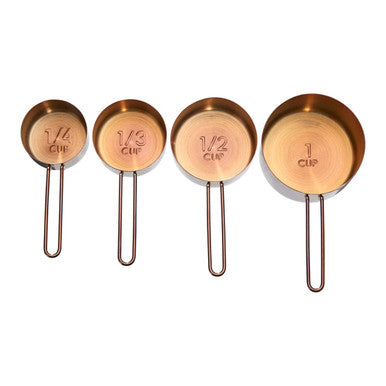 Alchemist Set Of 4 Rose Gold Measuring Cups