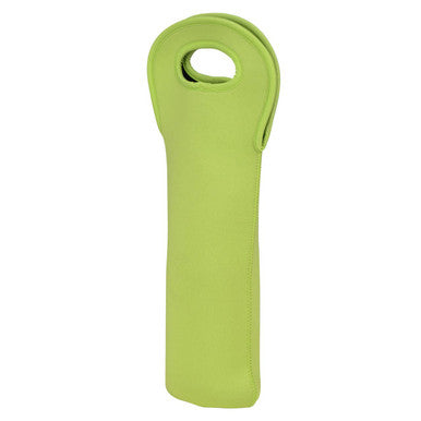 Lime Green Neoprene Wine Bottle Holder