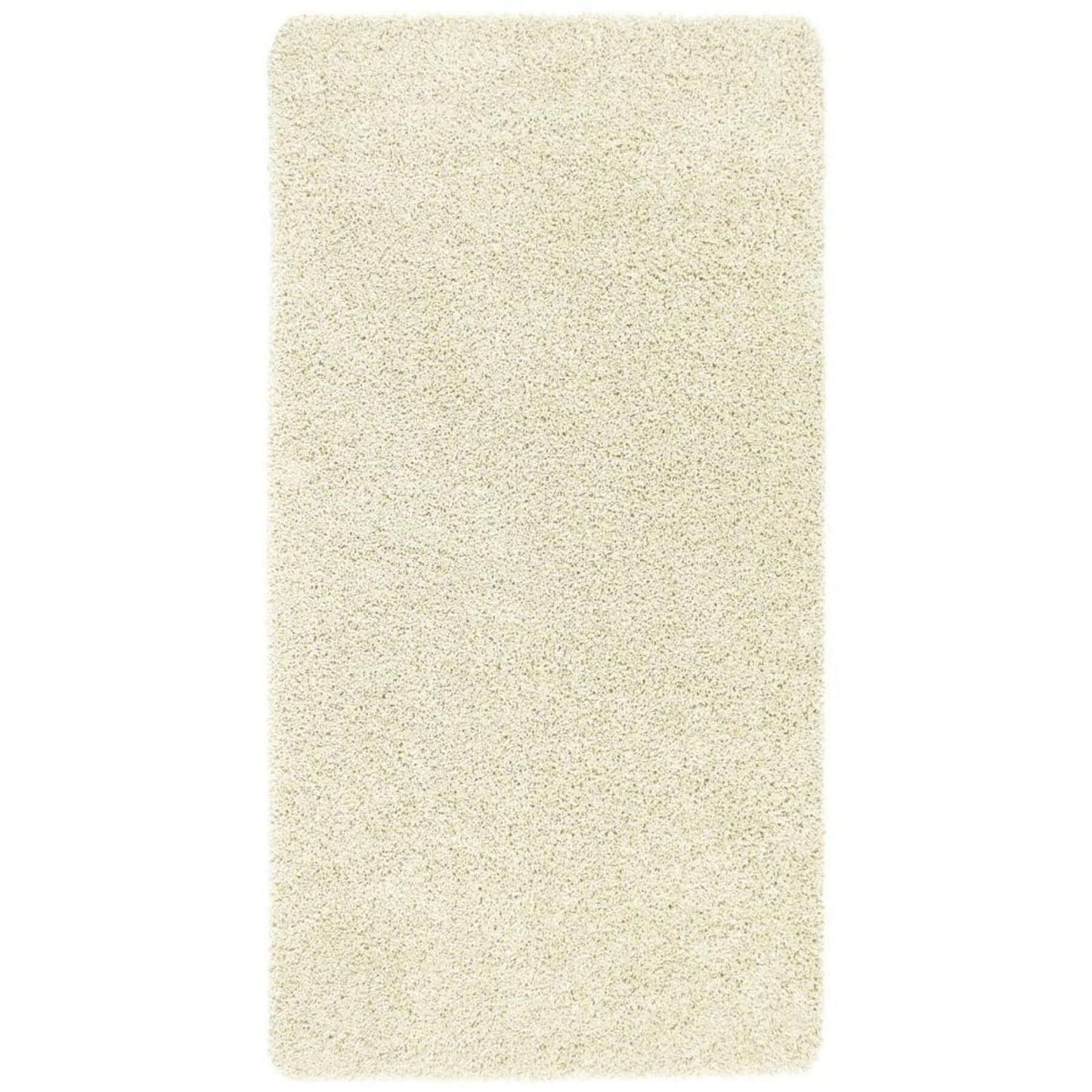 Washable Ghost Ivory Shaggy Rug