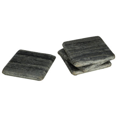 Marmore Set of 4 Grey Marble Square Coasters
