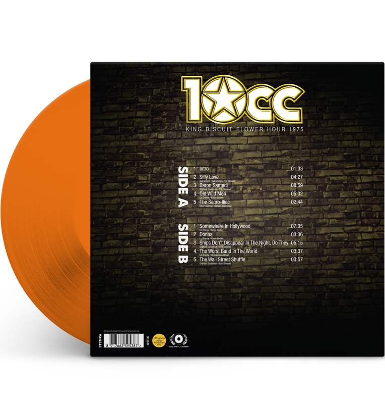 10cc – King Biscuit Flower Hour 1975 (Limited Edition 12-Inch Album on 180g Transparent Orange Vinyl)