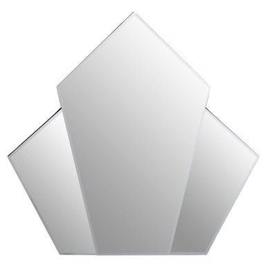 Yula Triangular Wall Mirror With Silver