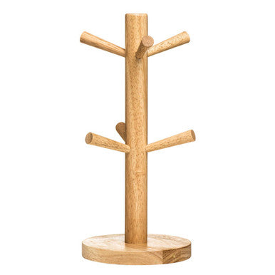 Soka Rubberwood 6 Cup Mug Tree