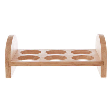 Nash 6 Hole Rubberwood Egg Rack
