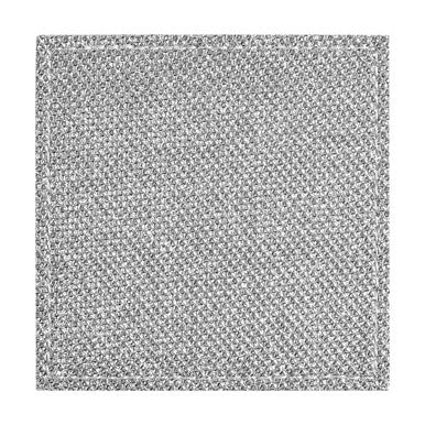 Set Of 4 Silver Glitter Coasters