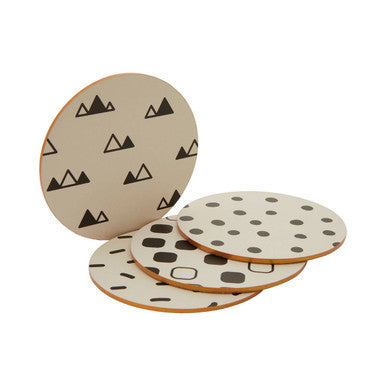 Mimo Set Of 4 Eclectic All Sorts Coaster