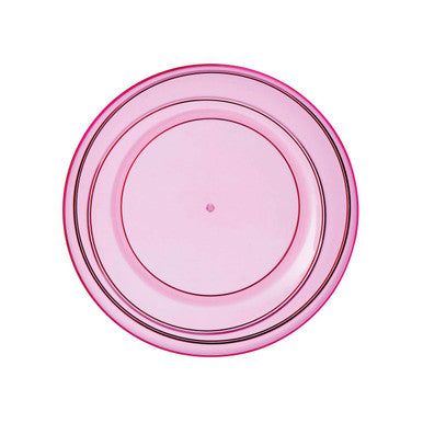 Pink Plastic Small Summer Plate