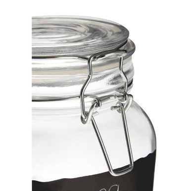 Small Glass Storage Jar With Clip Top Lid