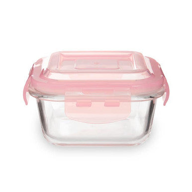 Freska 320Ml Square Glass Container.