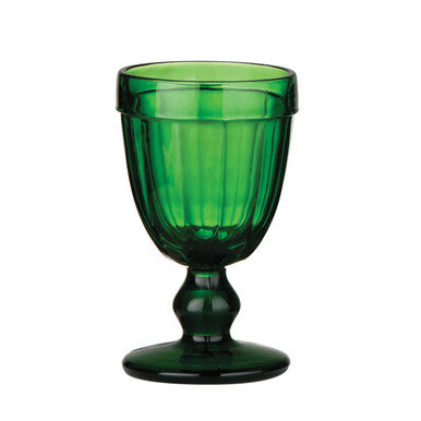 Green Coloured Glass Sundae Goblet