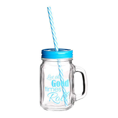 Good Times Square Mason Jar Mug