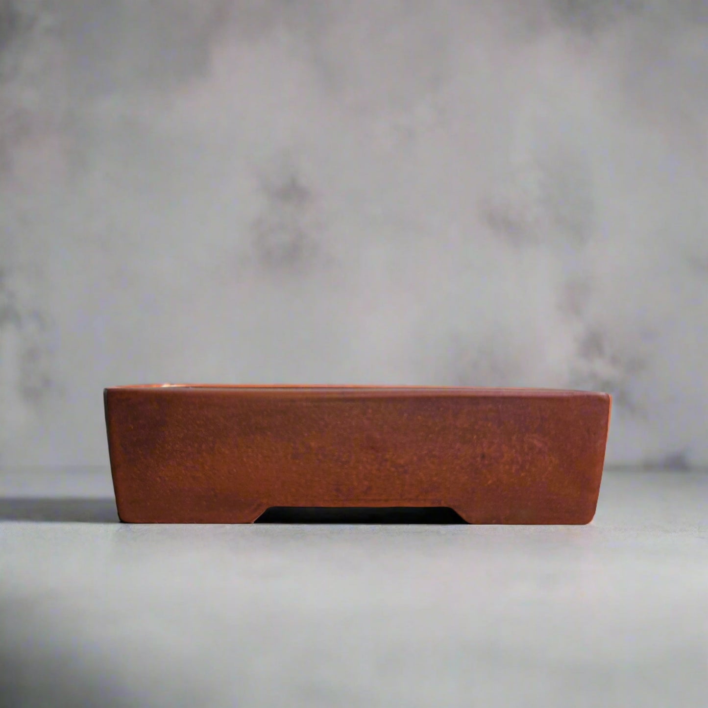 17cm Premium Unglazed Bonsai Pot | Rectangle | 17cm x 9cm x 5cm | Brown