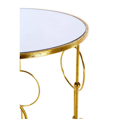 Avantis Set Of Two Gold Metal Tables