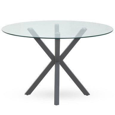 Salford Dining Table With Grey Metal Legs