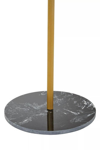 Avento Black Marble Base Gold Coat Stand | Heavy Duty & Free standing