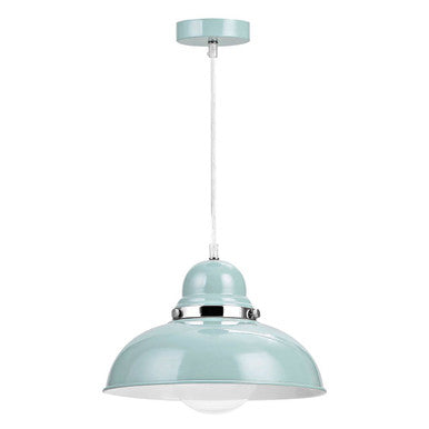 Vermont Blue Bowl Shaped Pendant Light