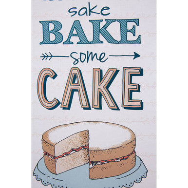 Pretty Things Bake Some Cake Wall Plaque