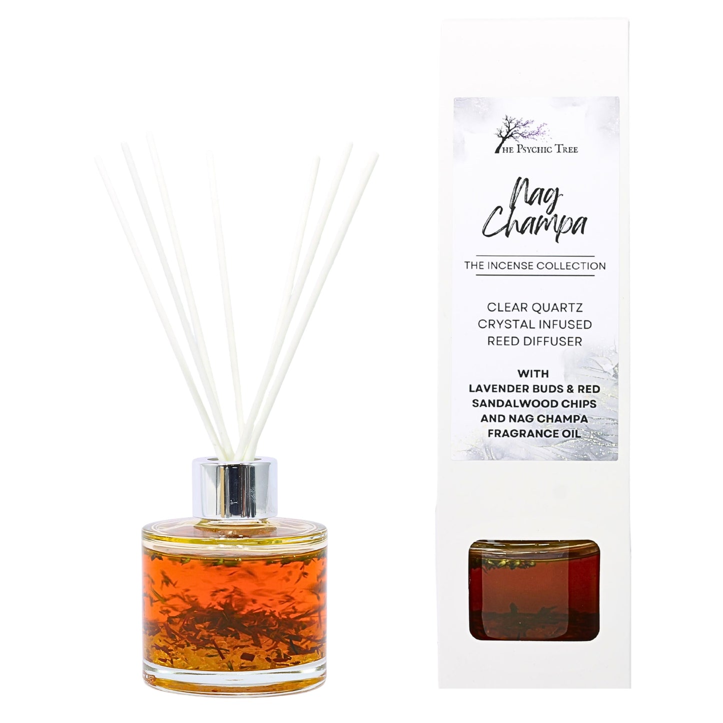 Nag Champa - Crystal Infused Reed Diffuser - The Incense Collection