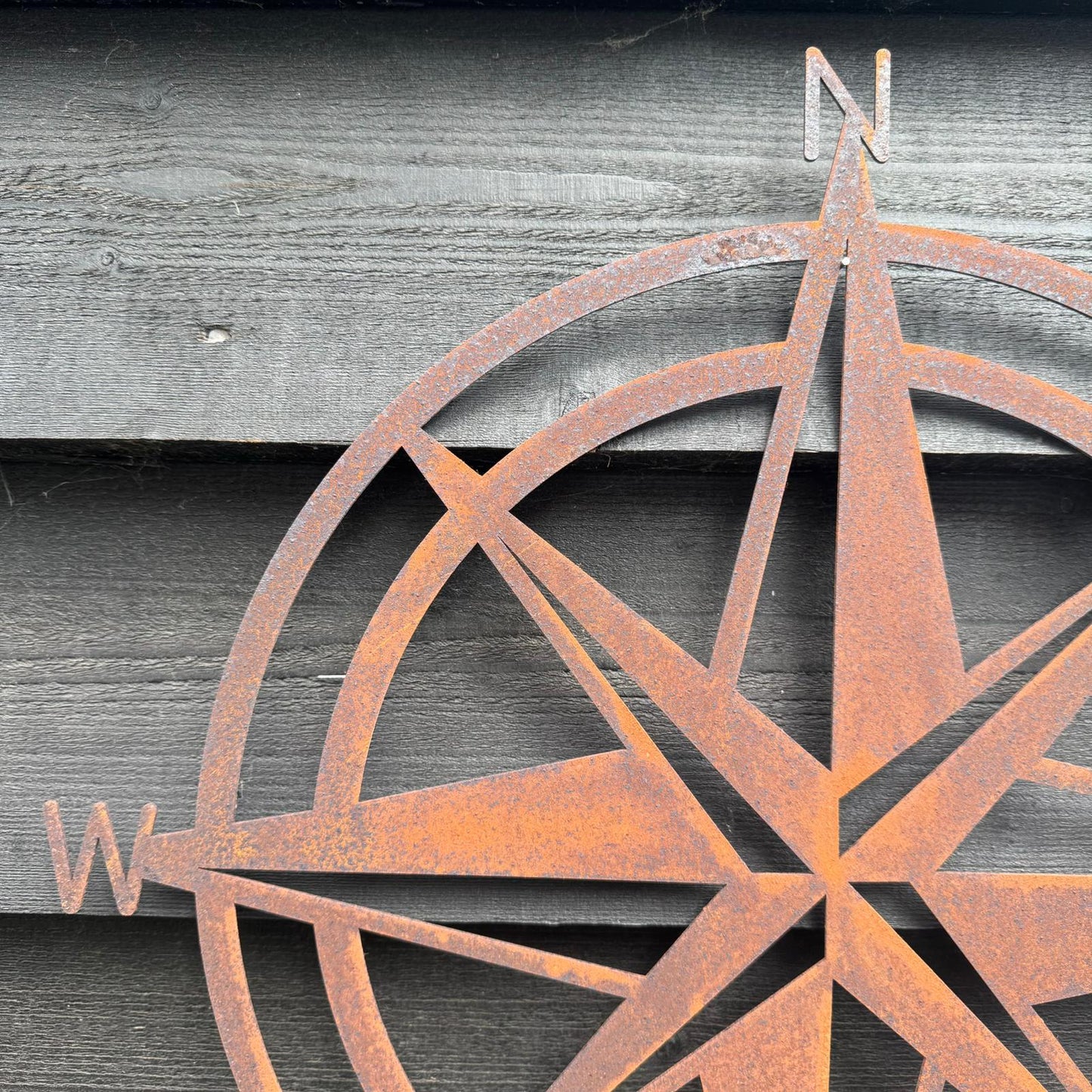Buy Rusty Compass Sign Garden Wall Decoration Online - Fast Nationwide Delivery