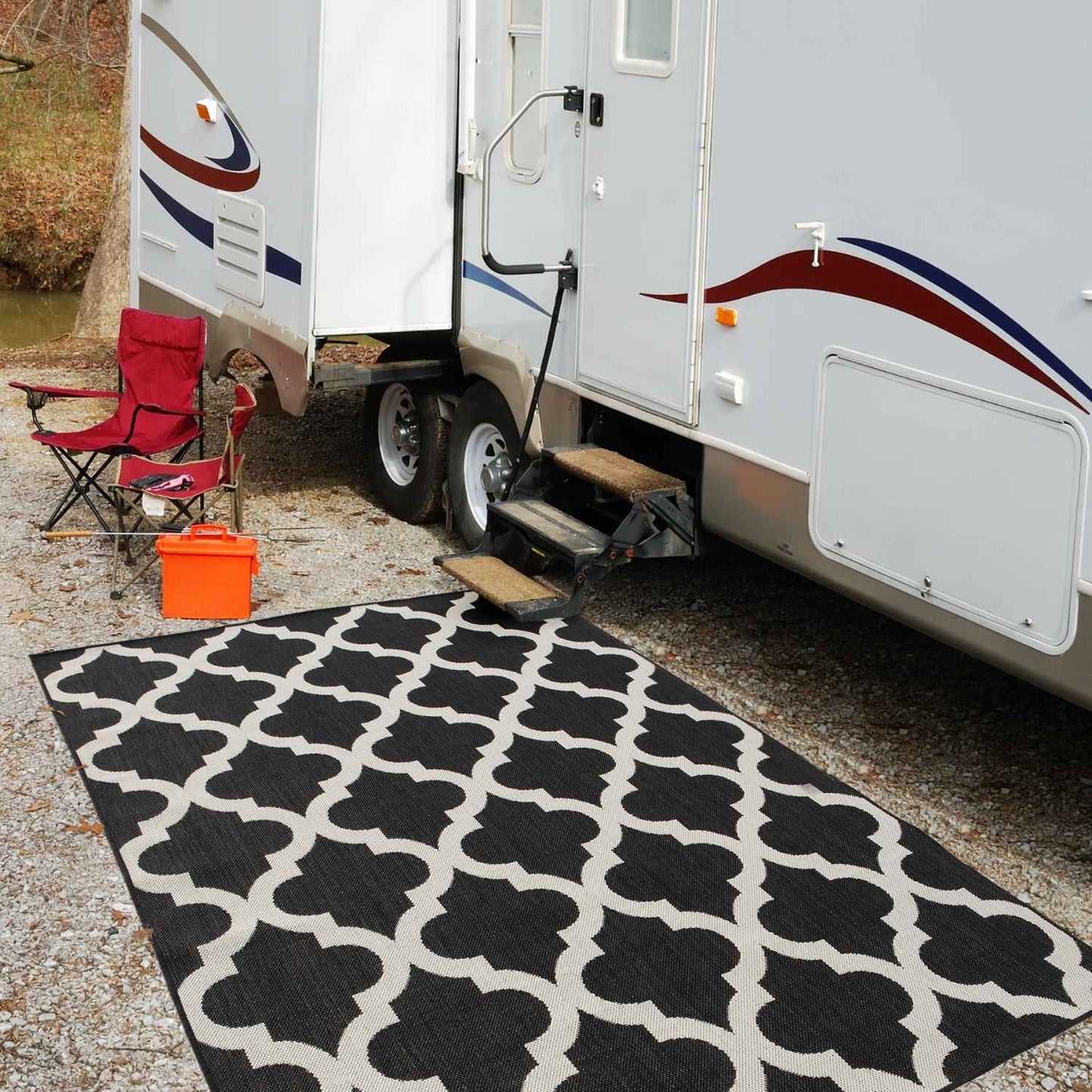 Ecology Outdoor Rug Black | 400B