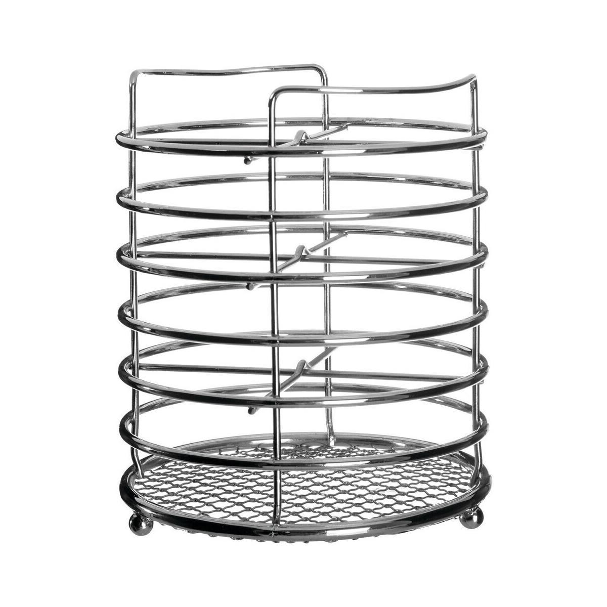 Soren 4 Section Chrome Cutlery Caddy