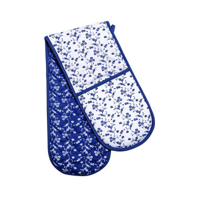 Blue Rose Double Oven Glove