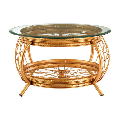 Mantis Gold Finish Coffee Table