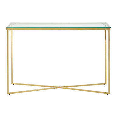 Allure Cross Base Console Table