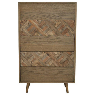 Salvar 5 Drawer Wood Chest