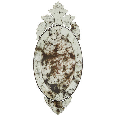 Riza Wall Mirror with Decorative Crown