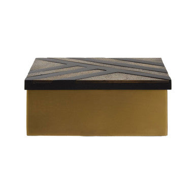Aris Small Black and Gold Storage Box