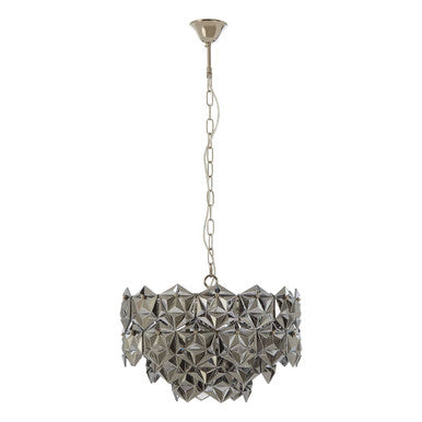 Rydello Smoked Grey Glass Chandelier