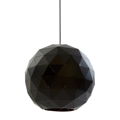 Mateo Large Black and Copper Pendant Light