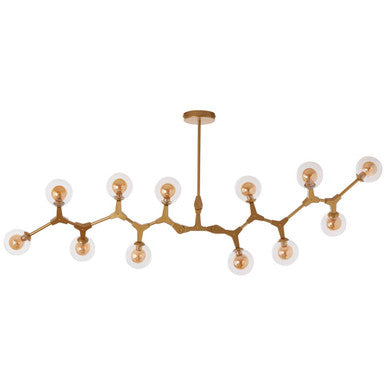 Abira 12 Arm Gold Finish Pendant Light