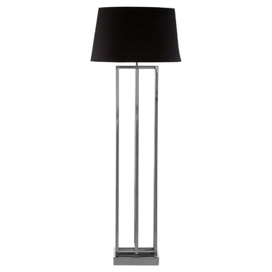 Skye Nickel Finish Rectangular Floor Lamp