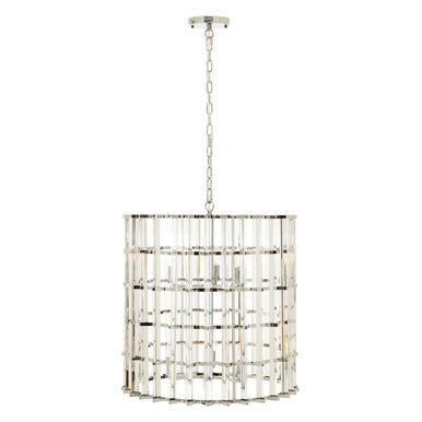 Karli Chrome And Glass Vertical Light