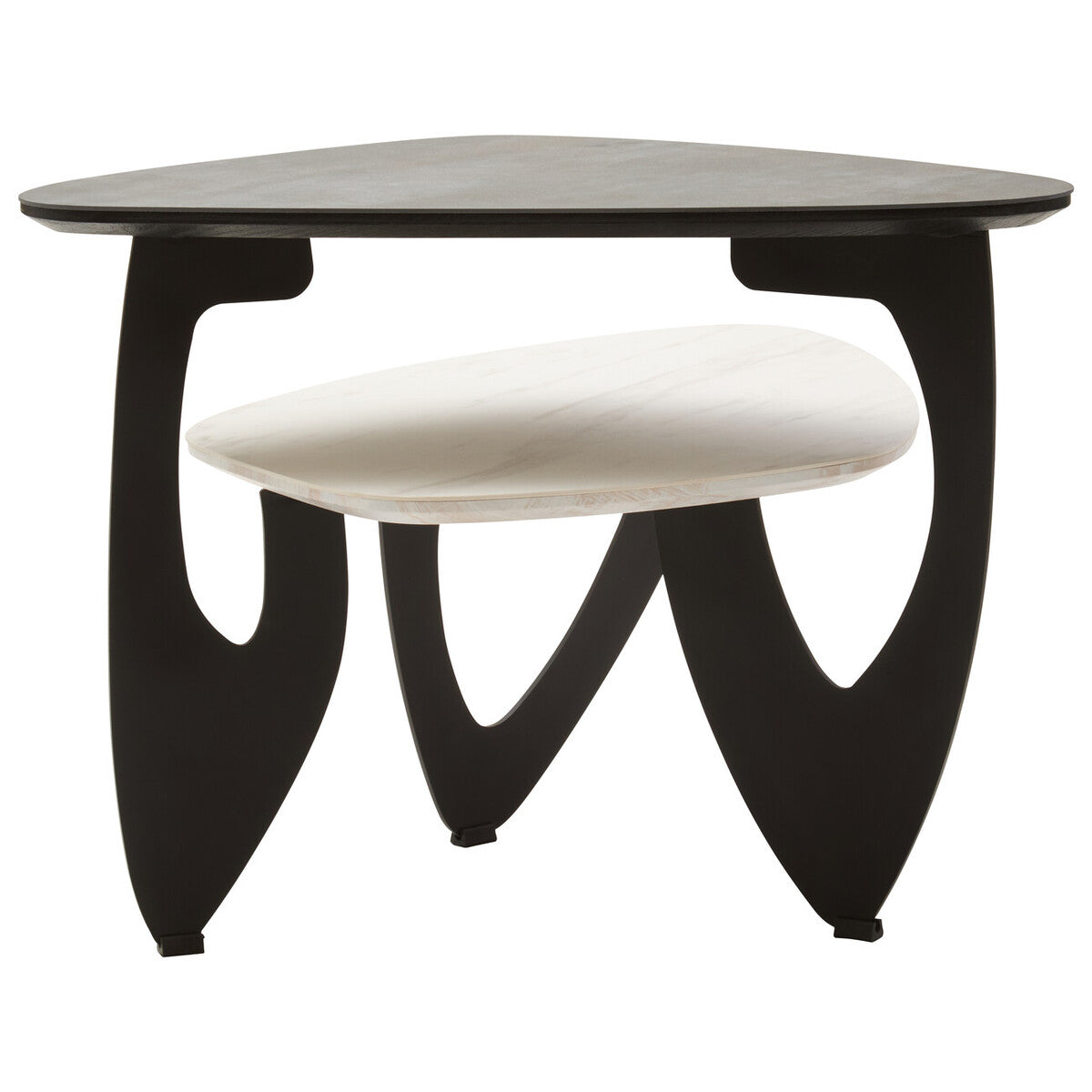Imperia 2 Tier Small Asymmetrical Ceramic Coffee Table