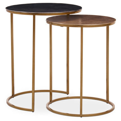 Amira Nest Of Two Gold Tables.